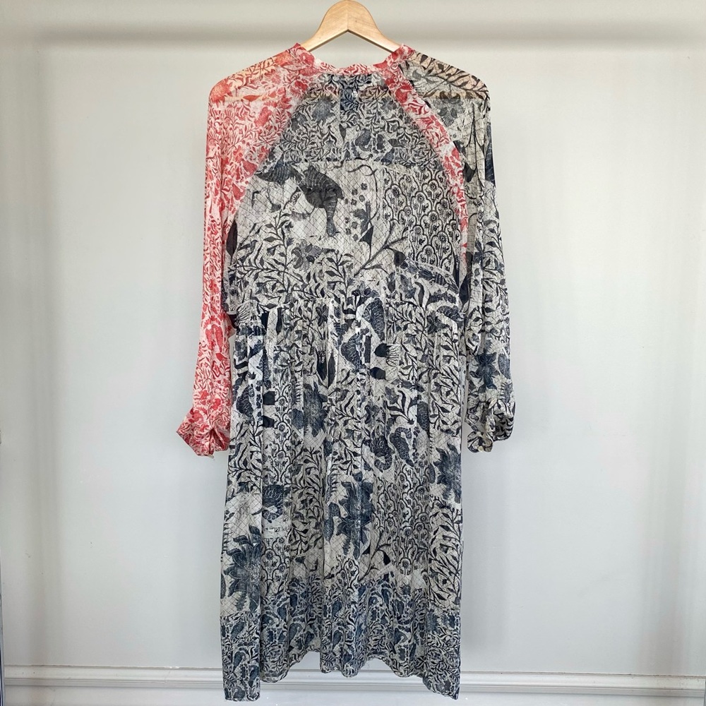 Isabel Marant 100% silk floral patterned long sleeve midi dress. ❤️ - Picture 4 of 7